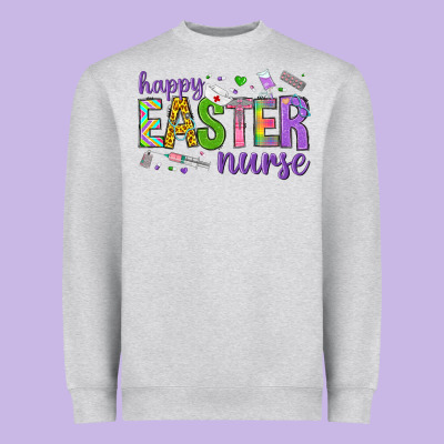 Happy Easter Nurse Heavyweight Sweatshirt Designed By Neo Western
