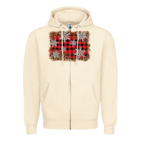 Sandshell snowflake background Zipper Hoodie - BarkalooDesign