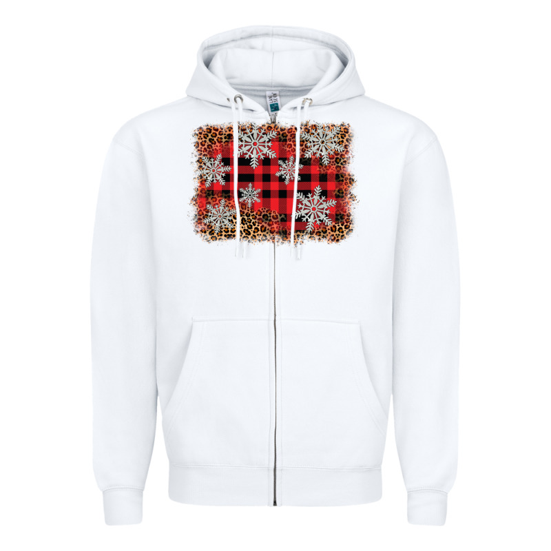Snowflake Background Zipper Hoodie by BarkalooDesign | Teevron