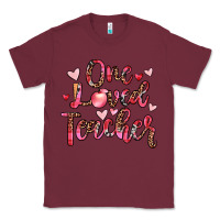 Burgundy one loved teacher Classic Tee - JahusDesignShop