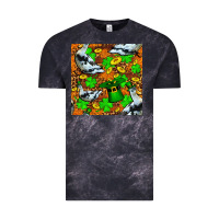 Cloud Black St patricks  duck with leprechaun hat  seamless Vintage Tee - FaDigitalArtStudio
