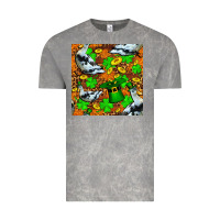 Cloud Rock St patricks  duck with leprechaun hat  seamless Vintage Tee - FaDigitalArtStudio