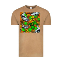 Vintage Camel St patricks  duck with leprechaun hat  seamless Vintage Tee - FaDigitalArtStudio