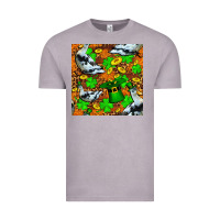 Vintage Zinc St patricks  duck with leprechaun hat  seamless Vintage Tee - FaDigitalArtStudio