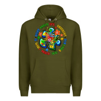 Army Green what makes you different is what makes you beautif Premium Hoodie - Artiststas