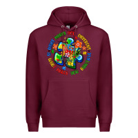 Burgundy what makes you different is what makes you beautif Premium Hoodie - Artiststas