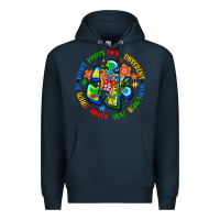 Navy what makes you different is what makes you beautif Premium Hoodie - Artiststas