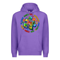 Purple what makes you different is what makes you beautif Premium Hoodie - Artiststas