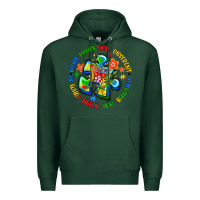 Sports Green what makes you different is what makes you beautif Premium Hoodie - Artiststas
