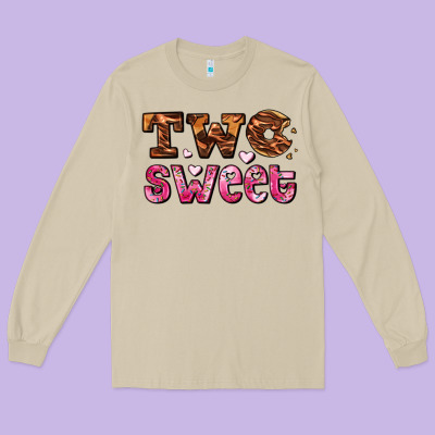 Two Sweet Donut Long Sleeve Tee Designed By Adodesignshop