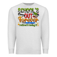 Oatmeal Heather schools out forever Premium Sweatshirt - NancyCooperArtShop