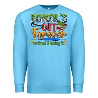 Ocean Blue schools out forever Premium Sweatshirt - NancyCooperArtShop