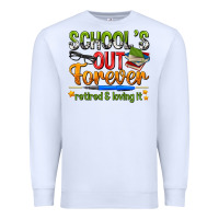 White schools out forever Premium Sweatshirt - NancyCooperArtShop