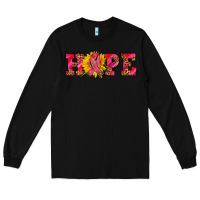 Black hope sunflower and ribbon Long Sleeve Tee - AdoDesignShop