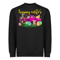 Black happy easter truck with farm animal Heavyweight Sweatshirt - Neo Western