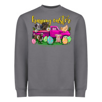 Storm happy easter truck with farm animal Heavyweight Sweatshirt - Neo Western