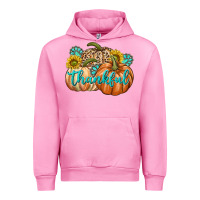 Fuchsia Pink Thankful Urban Hoodie - texasbilliewilder