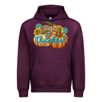Mauve Wine Thankful Urban Hoodie - texasbilliewilder