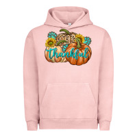 Pigment Salmon Thankful Urban Hoodie - texasbilliewilder