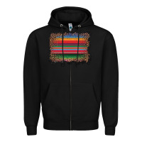 Black serape background Zipper Hoodie - BarkalooDesign