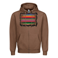 Chestnut serape background Zipper Hoodie - BarkalooDesign
