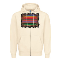 Sandshell serape background Zipper Hoodie - BarkalooDesign