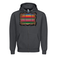 Smoke serape background Zipper Hoodie - BarkalooDesign