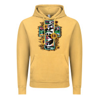 Vintage Mustard western cross Vintage Hoodie - RanaPortraitStore