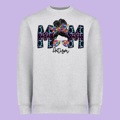 Mom Autism Heavyweight Sweatshirt Designed By Sublimationcraftshop
