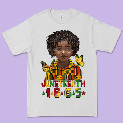 Juneteenth 1865 Black Boy Premium Tee Designed By Barkaloodesign