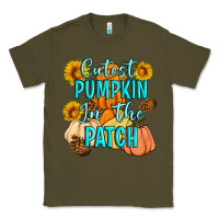 Army Green Cutest Pumpkin In The Patch Classic Tee - Artiststas