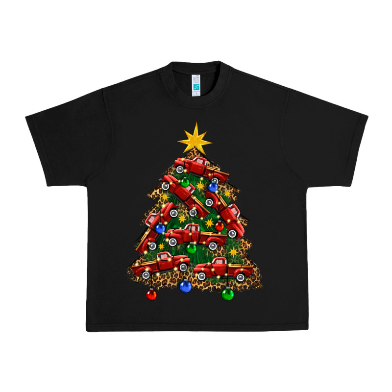 Christmas Truck Tree Urban Heavy Tee by FaDigitalArtStudio | Teevron