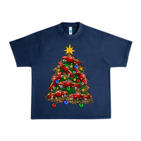 Navy christmas truck tree Urban Heavy Tee - FaDigitalArtStudio