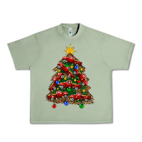 Oil Green christmas truck tree Urban Heavy Tee - FaDigitalArtStudio