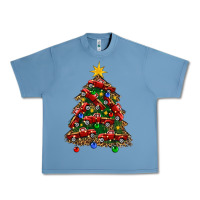 Pebble Blue christmas truck tree Urban Heavy Tee - FaDigitalArtStudio