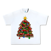 White christmas truck tree Urban Heavy Tee - FaDigitalArtStudio