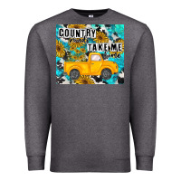 Charcoal Heather country roads take me home Premium Sweatshirt - MaliasSmallBusiness