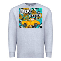 Heather Grey country roads take me home Premium Sweatshirt - MaliasSmallBusiness