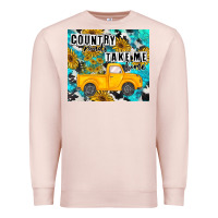 Pale Pink country roads take me home Premium Sweatshirt - MaliasSmallBusiness