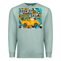 Seafoam country roads take me home Premium Sweatshirt - MaliasSmallBusiness