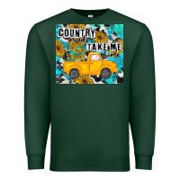 Sports Green country roads take me home Premium Sweatshirt - MaliasSmallBusiness