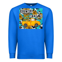 True Royal country roads take me home Premium Sweatshirt - MaliasSmallBusiness