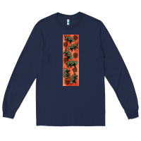 Navy dinosaur ankylosaurus pen wrap Long Sleeve Tee - Artiststas