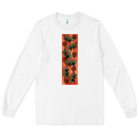 White dinosaur ankylosaurus pen wrap Long Sleeve Tee - Artiststas