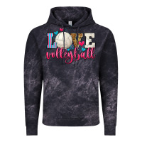 Cloud Black love volleyball Vintage Hoodie - Zillion Design Studio