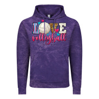 Cloud Purple love volleyball Vintage Hoodie - Zillion Design Studio