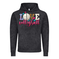 Vintage Black love volleyball Vintage Hoodie - Zillion Design Studio