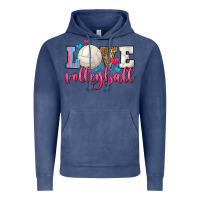 Vintage Denim love volleyball Vintage Hoodie - Zillion Design Studio