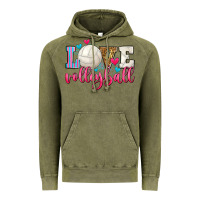 Vintage Olive love volleyball Vintage Hoodie - Zillion Design Studio