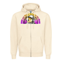 Sandshell doge coin hodl on we're going to the moon retro sunset Zipper Hoodie - Jasminsmagicworld